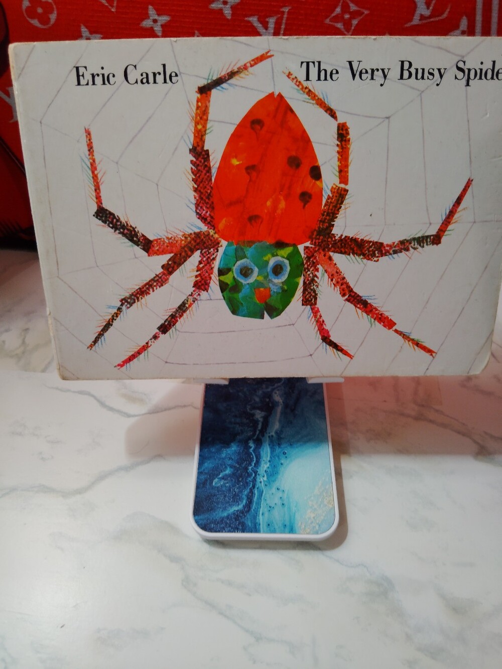 Eric Carle "The Very Busy Spider" Picture Book - Red & Green Spider Cover
